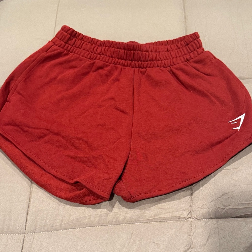 Gymshark Red Athletic Shorts
